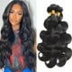 thumbnail image 1 of 12A Cabello humano brasileño ondulado 4 paquetes 18 20 22 24 pulgadas 100% sin procesar Paquetes de armadura de cabello humano virgen brasileño Extensiones de cabello ondulado corporal Color natural, 1 of 1