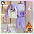 thumbnail image 1 of Traje deportivo para niños Sanrioed Anime Kuromi Y2K Chaqueta para niñas Primavera Otoño Chaqueta con capucha Kawaii Abrigo grueso de moda para niños Kawaii, 1 of 5