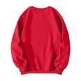 thumbnail image 5 of ASDFVBKG Oversized Sweatshirt for Women Crewneck Bow Graphic Sweatshirts Cozy Fleece Pullover Sweater Preppy Cute Long Sleeve Top Red M, 5 of 5