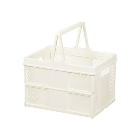 

Ycolew Picnic Basket Beautiful Camping Foldable Storage Basket Plastic Portable Supermarket Shopping Basket Fruit and Vegetable Basket Snack Outdoor Picnic Basket Picnicware