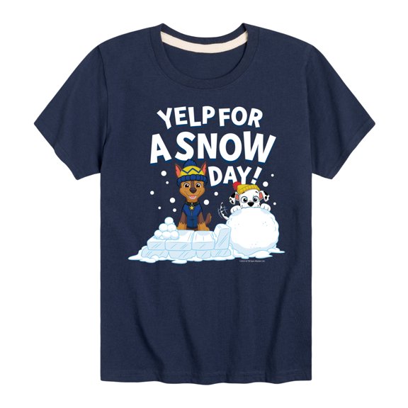 Paw Patrol - Yelp For Snow Day - Toddler And Youth Short Sleeve Graphic T-Shirt