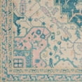 thumbnail image 6 of Serene Persian Medallion Ivory/Turquoise 4' x 6' Area Rug, (4' x 6'), 6 of 6