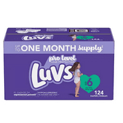 Luvs Pro Level Leak Protection Diapers (Size 6- 124 ct. "35+ lb." )