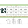 thumbnail image 5 of Camisas Vaqueras Para Hombre Manga Larga Camisas de manga corta de un solo pecho informales con cuello vuelto estampado de verano para hombre (Green, 4XL), 5 of 5