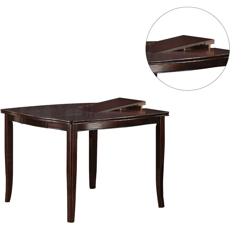 Rubberwood butterfly table with 4 chairs deals