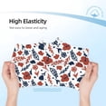 thumbnail image 3 of Rocae Red Blue Leaves for Girls' Cotton Boxer Briefs, Soft Mid-rise Panties-Small, 3 of 5