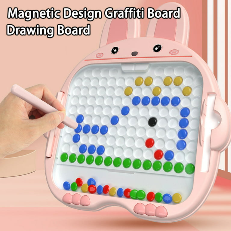 Kids Toys Magnetic Drawing Board: Magnetic Dots Board Travel Toys Games for Kids  Ages 3-5