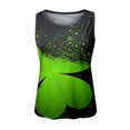 thumbnail image 4 of FVWITLYH Débardeurs Tankini pour Femmes Uniquement, Lettres Imprimées, Sans Manches, Col Rond, Tunique, Blouse, Vert, m, 4 of 4