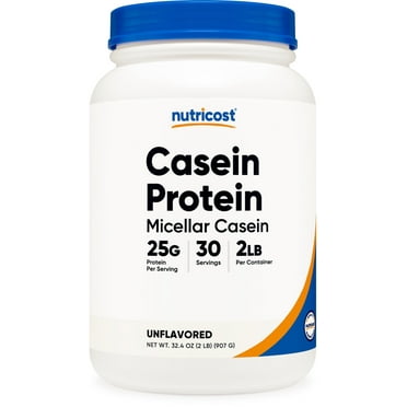 Nutricost Casein Protein Powder 2lb - Micellar Casein (Unflavored)