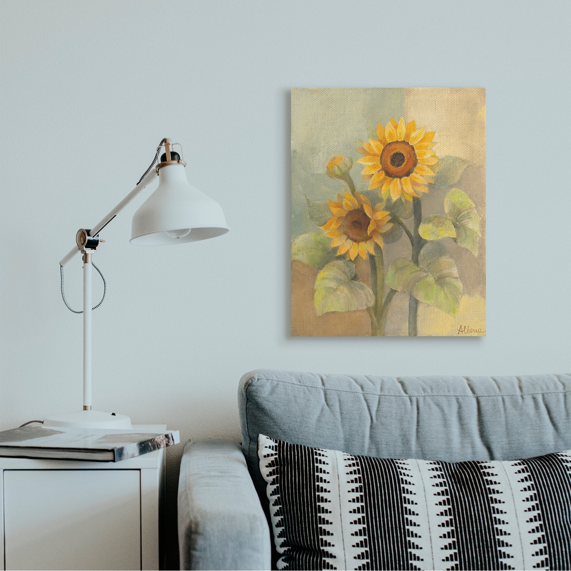 Stupell Industries Sunflower Bloom Soft Yellow Summer Petals Canvas Wall Art by Albena Hristova