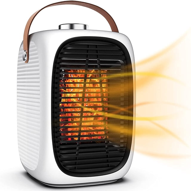Amdohai Heater Household 3 Speed Mini Electric 1500W High Power Small Desktop PTC 2S Fast Heat Silent Heater