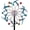 Blue, variant on Wind Spinners Outdoor, Metal Kinetic Wind Spinner Decorative Wind Sculptures & Spinners, 13 Inch Double Pinwheels for Yard and Garden