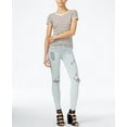 thumbnail image 3 of Hudson Womens Nico Mid-Rise Destroyed Skinny Jeans, 3 of 3