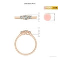 thumbnail image 6 of ANGARA Natural 0.23 Ct. Diamond Classic Engagement Ring in 14K Rose Gold for Women (Ring Size: 11.5), 6 of 11