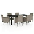 thumbnail image 6 of vidaXL Patio Dining Set Outdoor Dining Set Table and Chair Set for Garden, 6 of 126