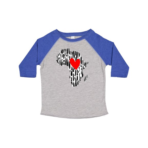 Inktastic Black History Month Ink Print African Heart Boys or Girls Toddler T-Shirt