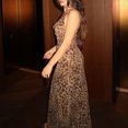 thumbnail image 5 of Quixlent Lady Slip Dress Leopard Print Backless Slim Waist Low-cut V Neck Sleeveless A-line Prom Cocktail Club Party Maxi Dress, 5 of 7