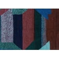 thumbnail image 1 of Ahgly Company Indoor Rectangle Abstract Light Blue Modern Area Rugs, 5' x 8', 1 of 4