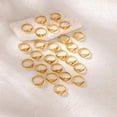thumbnail image 3 of PAURO Initial Heart Rings for Women Name Letter Alphabet Gold Plated Stainless Steel Dainty Personalized Jewelry Letter Z Size 7, 3 of 4