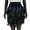 Black, variant on Festival Faux Feather Skirt Punk Gothic Style Hand-Stitched Design Stage Performance Punk Gothic Mini Short Skirt