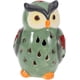 thumbnail image 1 of Solar Light Ceramic Owl Shaped Night Light for Outdoor Path Lawn Patio Garden Olive Green, 1 of 5