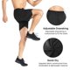 thumbnail image 2 of Pantalones cortos BROKIG con cremallera, ligeros, para gimnasio, 13 cm, negro+gris, 2 of 6