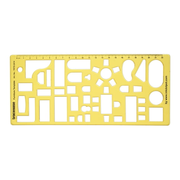 Traceease House Interior Floor Plan Design & Furniture Templates for Tables/Sofa/Chair,Drafting Tools-Furniture Stencils