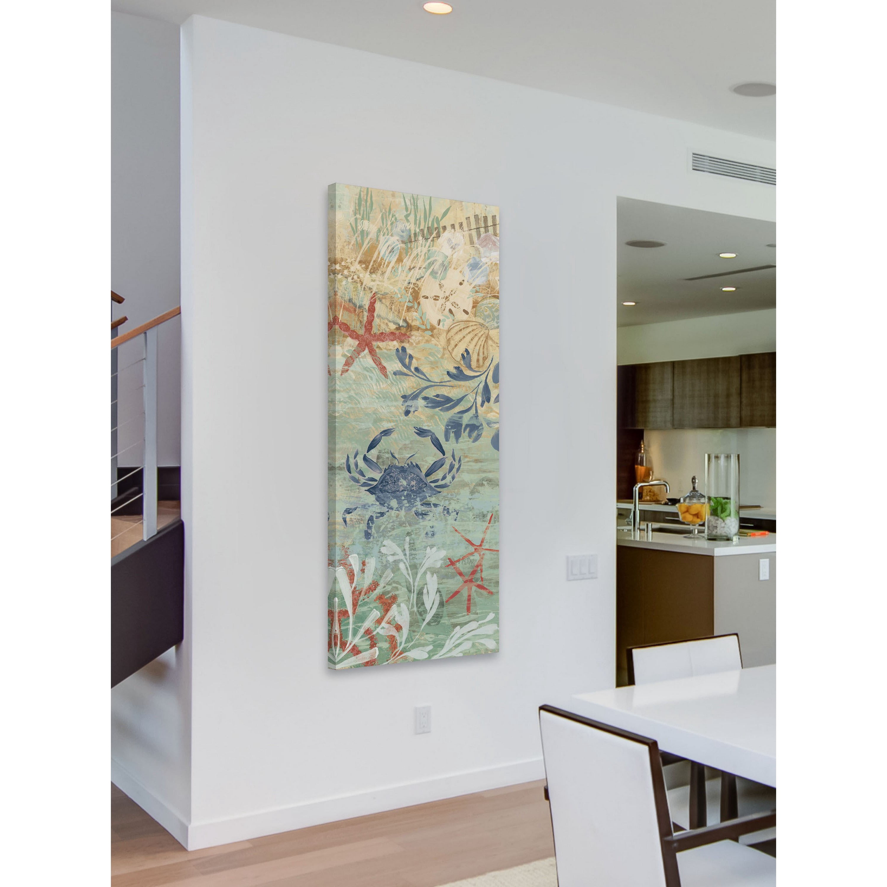 Marmont Hill "Floral Frenzy Coastal VII" Painting Print on Canvas