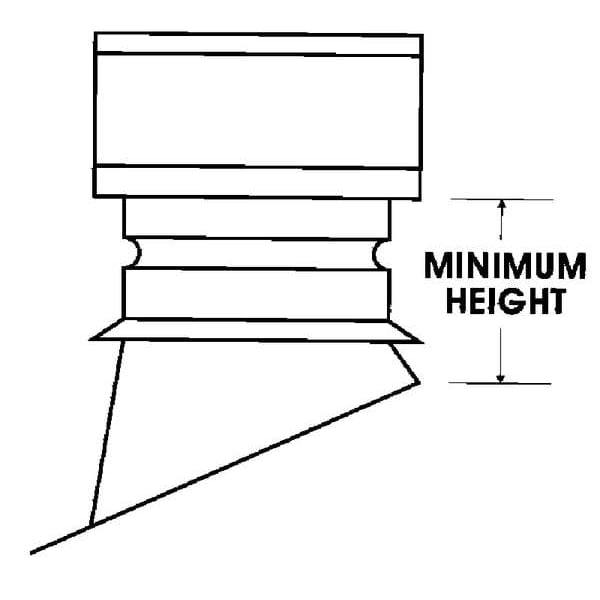 Female Vent Adapter,4" Dia.,6" L 4EUA-F