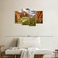 thumbnail image 2 of Elephant Stock Zion National Park Mountainscape Wall Art - Horizontal Multi Panel Canvas - Living Room Wall Decor - Nature Multi Panel - Blue And Brown Decor - 36" x 22", 2 of 8