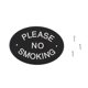 thumbnail image 1 of Injueey Placa para puerta de casa, por favor, no fumar, signo de bienvenida, forma ovalada decorativa, decoración colgante de pared negra, Jardín y Patio, 1 of 6
