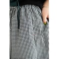 thumbnail image 2 of SOMER Women's Capri Plaid Pants Elastic Waist Gingham Wide Leg Palazzo Pants, 2 of 5