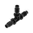 thumbnail image 4 of Uxcell Barb Drip Straight and Tee Connector 8mm Inner Diameter Hose Fitting for Garden Irrigation System, Plastic 1 Set, 4 of 6