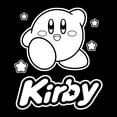 thumbnail image 2 of Men's Nintendo Kirby Black and White Portrait Pull Over Hoodie, 2 of 4