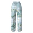 thumbnail image 4 of Lilgiuy Women's Casual Trousers Loose Printed Elastic Waist Long Pants With Pocket Dance Performance Pants, 4 of 4