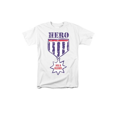 Aka Mens Tee - Hero AKA Grandpa Medal Funny Adult T-Shirt Tee