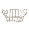 thumbnail image 1 of Cesta de almacenamiento para despensa con asas, organizador de refrigerios para dormitorio Beige, 1 of 5