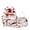 Red, variant on Ink Wash Pattern Schoolbag for Female College Students Travel Backpack Lightweight Double Shoulder