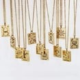 thumbnail image 4 of The magician Tarot card pendant - Gold plated Tarot necklace, 4 of 5