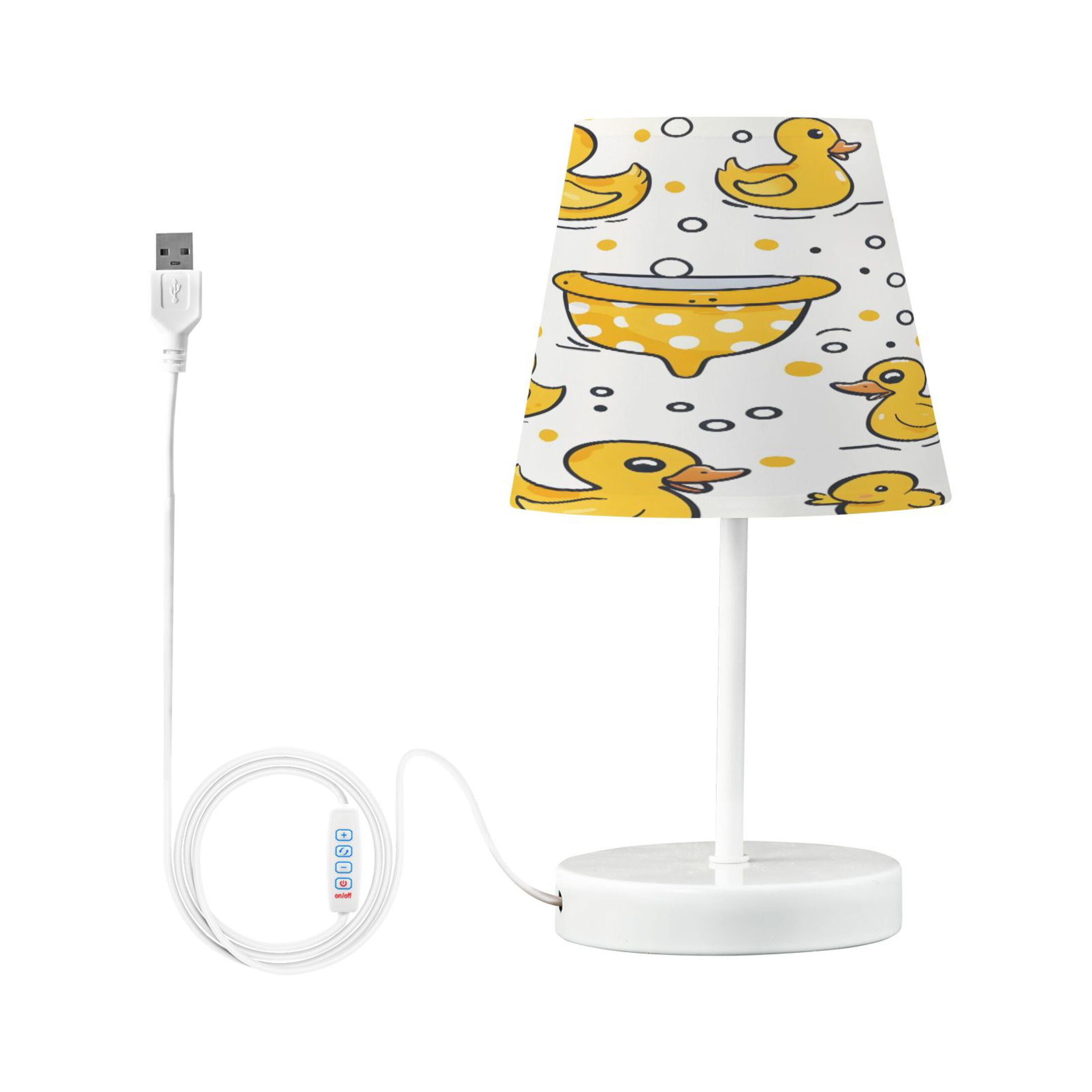 Duck and Bubbles Desk Lamp LED Table Nightstand Lamps with 3 Color Temperatures for Home Bedroom Living Room Decor 8x12