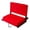Red, variant on Afuera Living 16" Transitional Metal X-Large Stadium Chairs in Blue