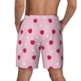 thumbnail image 4 of Fotbe Strawberry And Heart Men’s Swim Trunks Quick Dry Swim Shorts Board Shorts with Mesh Lining-3X-Large, 4 of 9