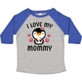 thumbnail image 3 of Inktastic I Love My Mommy with Cute Penguin and Hearts Girls Toddler T-Shirt, 3 of 5