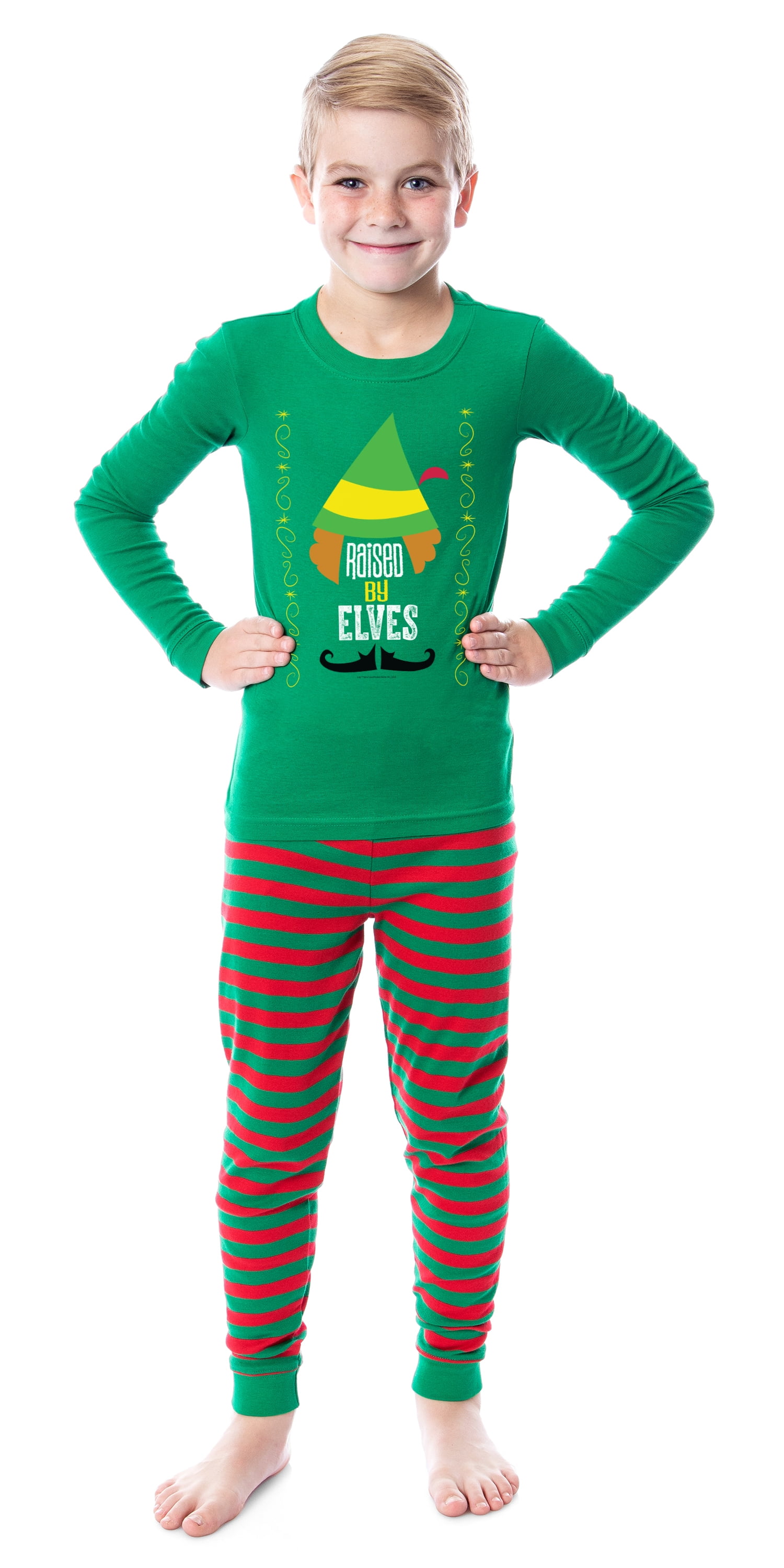 Elf The Movie Film Christmas Elves Tight Fit Family Pajama Set