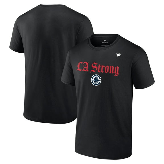 Unisex Fanatics Black LA Clippers LA Strong T-Shirt