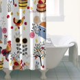 thumbnail image 4 of White Chicken Farm Pattern Shower Curtain 36"x72" ,Bathroom Decorative Shower Curtains Set with 12 Hooks,Modern Waterproof Washable Shower Curtain, 4 of 6