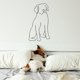 thumbnail image 5 of Decoración de pared de metal para perros, arte de pared de alambre de hierro para perros, arte de pared de metal abstracto, arte minimalista, artesanías, esculturas de animales para mascotas,, 5 of 7