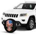 thumbnail image 5 of American Flag Skull Patriotic Spare Tire Cover,Universal Wheel Tire Cover for Trailer, RV, SUV, Truck,Camper and Many Vehicle,Weatherproof Tire Protectors, 5 of 10