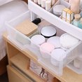 thumbnail image 2 of PP Transparent Drawer Storage Organizer - Multi-Layer (1/2/3 Tiers Optional) Desktop Cosmetic Holder with Dustproof Design, Patchwork Pattern, Space-Saving Makeup Organizer for Desk (Size Options:, 2 of 7