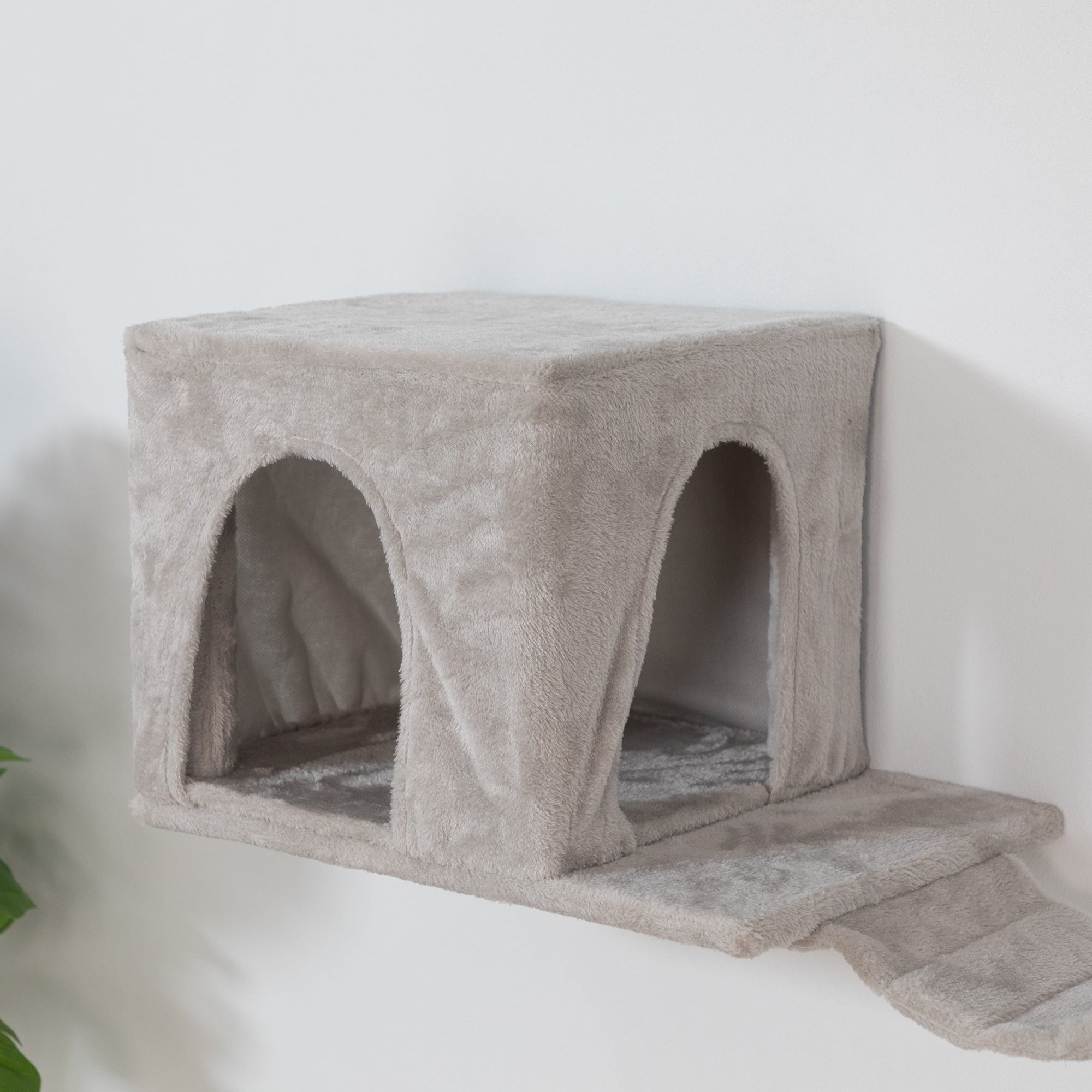 Kadyn Cat Wall Shelves and Perches Set for 6, Cat Tree House for Indoor Cats, Modern Furniture for Cat Sleeping Playing Lounging Climbing Cat Condos, Light Gray